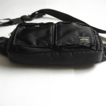 PORTER Tanker Nylon Black Waist Bag Size ONE SIZE