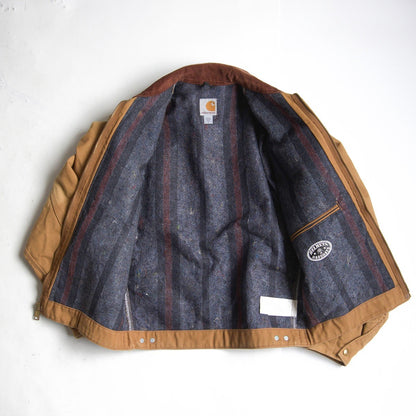 Carhartt J001 BRN Made in USA Duck Canvas Detroit Size S