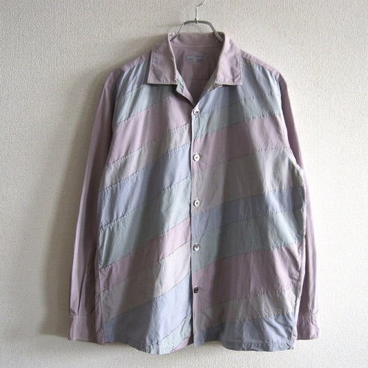 COMME des GARCONS HOMME 00s Open Collar Patchwork Size L