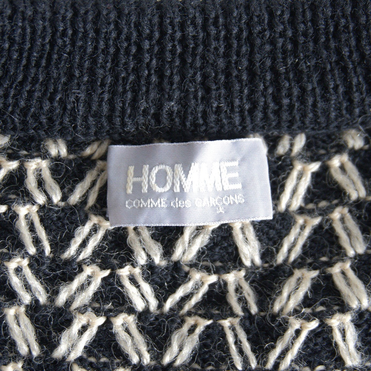 COMME des GARCONS HOMME 80s Birdseye Wool Knit Size M