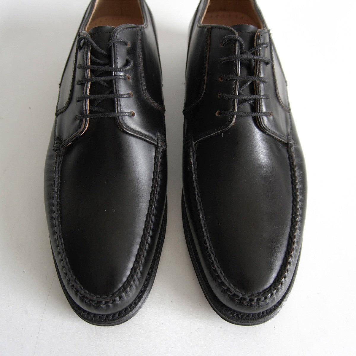REGAL Black U-Tip Leather Shoes Size 8