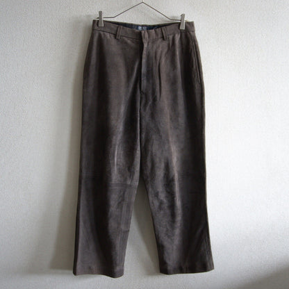 POLO RALPH LAUREN Brown Suede Leather Slacks Size 32