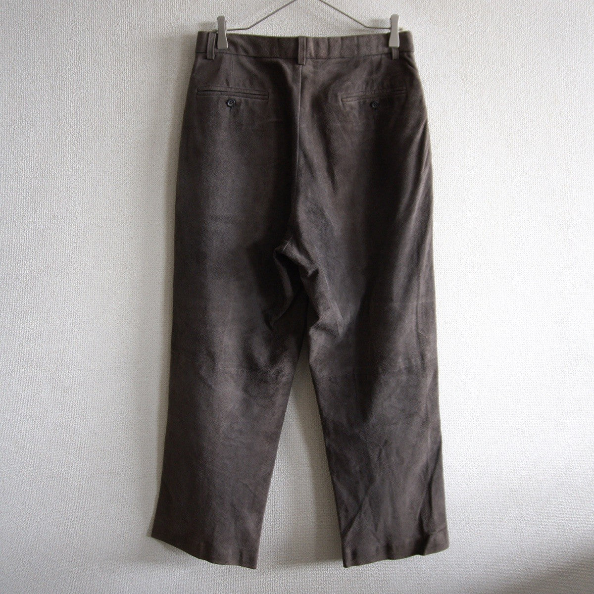 POLO RALPH LAUREN Brown Suede Leather Slacks Size 32