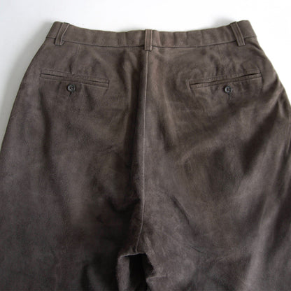 POLO RALPH LAUREN Brown Suede Leather Slacks Size 32