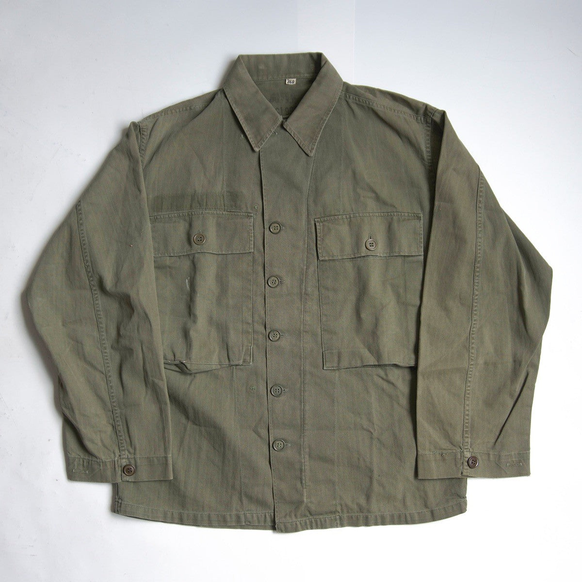US ARMY 40s M-43 HBT Jacket Herringbone Twill Size 36R