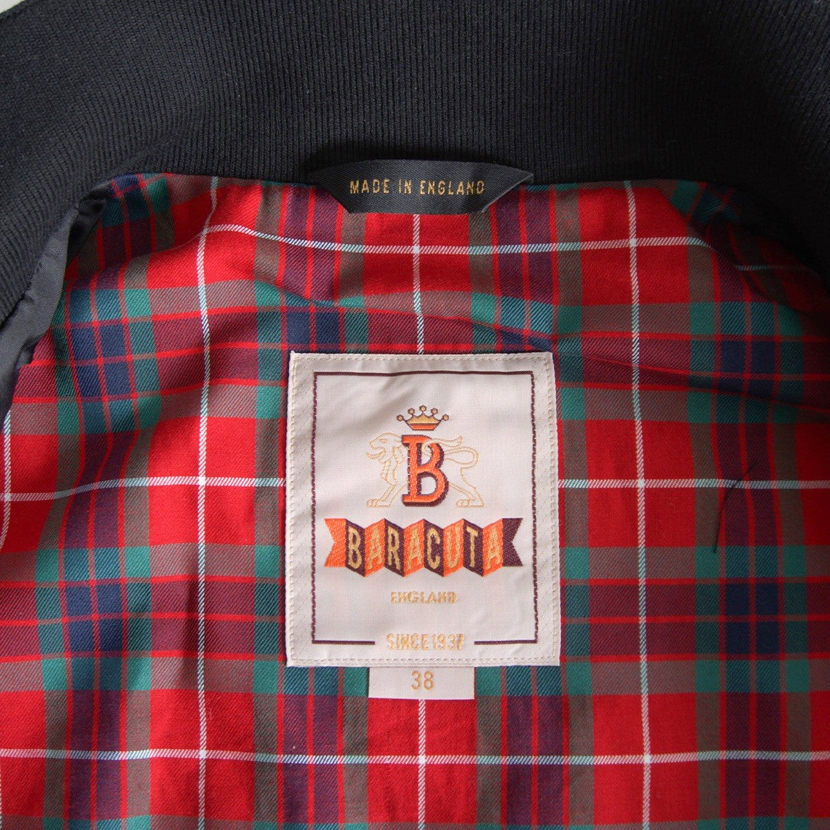 BARACUTA G9 Swingtop Harrington Jacket Black Size 38