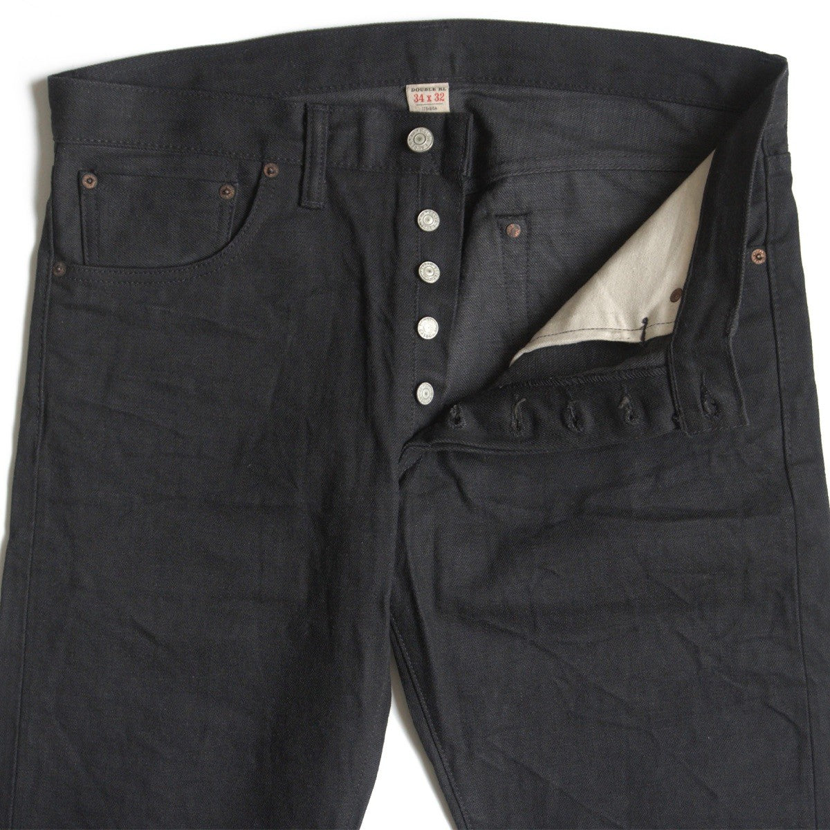 RRL New Black on Black Slim Fit Denim Pants Size 34