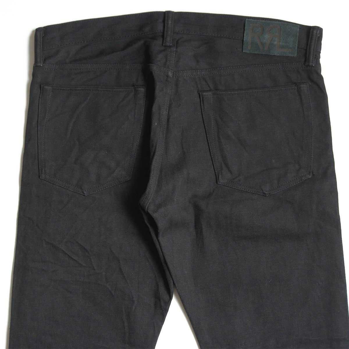 RRL New Black on Black Slim Fit Denim Pants Size 34