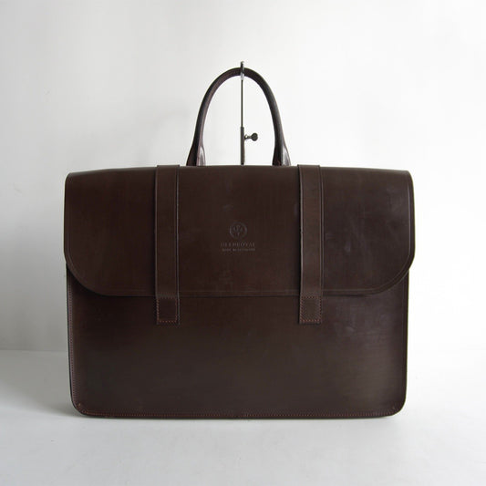 GLENROYAL Bridle Leather Music Case Brown A4 Size ONE SIZE