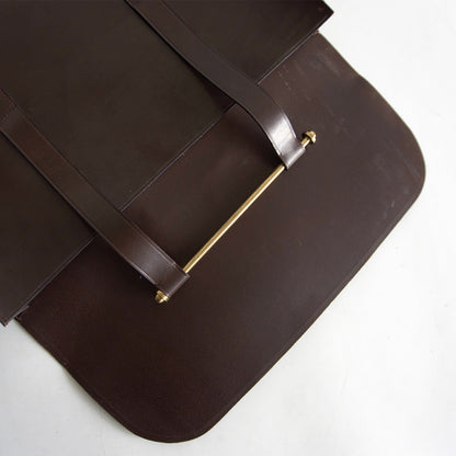 GLENROYAL Bridle Leather Music Case Brown A4 Size ONE SIZE