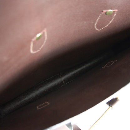 GLENROYAL Bridle Leather Music Case Brown A4 Size ONE SIZE