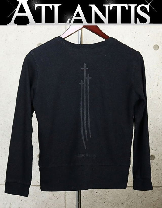 CHROME HEARTS RS Cross Print Long T-Shirt Black Size S