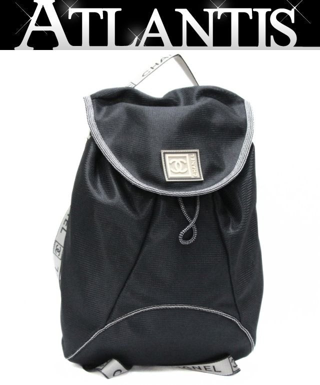 CHANEL Sports Line Nylon Backpack Black