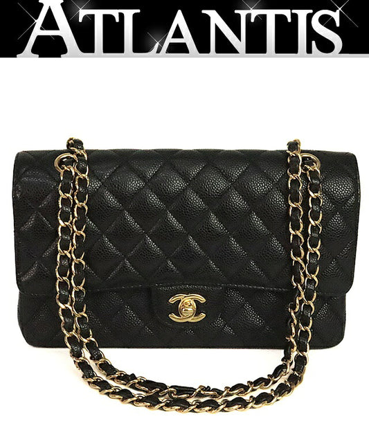 CHANEL Matelasse 25 Double Flap Bag Black