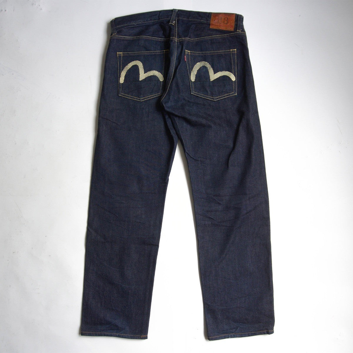 EVISU LOT.2000 Raw Indigo Seagull Denim Jeans Size 34×35