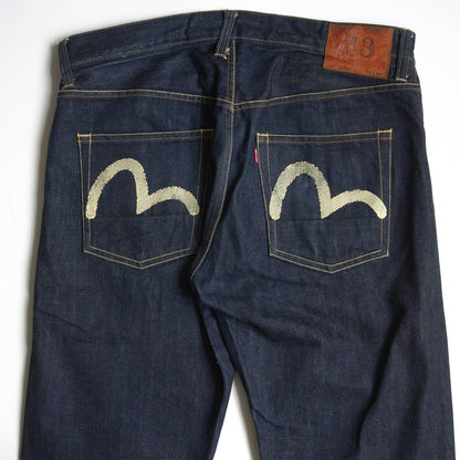EVISU LOT.2000 Raw Indigo Seagull Denim Jeans Size 34×35