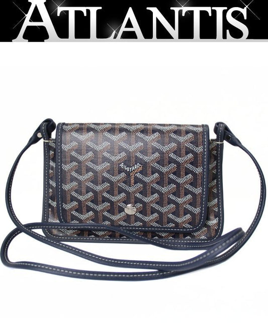 GOYARD Brume Mini Shoulder Bag Coated Canvas Navy