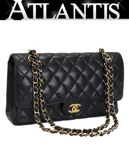 CHANEL Matelasse 25 Double Flap Bag Black