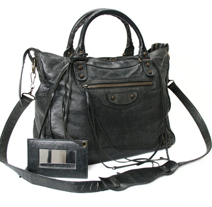 BALENCIAGA Classic Velo Leather Black Bag