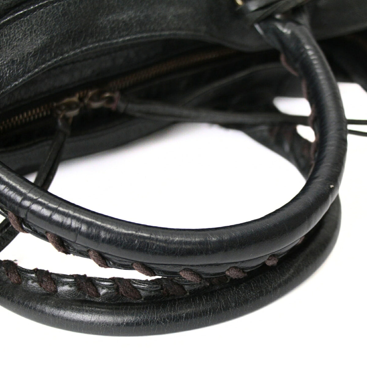 BALENCIAGA Classic Velo Leather Black Bag
