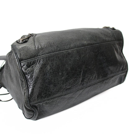 BALENCIAGA Classic Velo Leather Black Bag