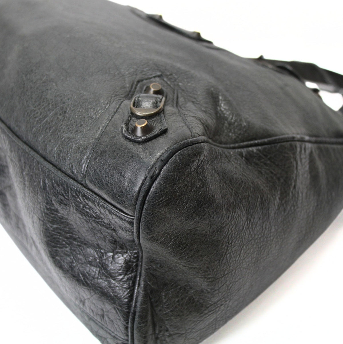BALENCIAGA Classic Velo Leather Black Bag