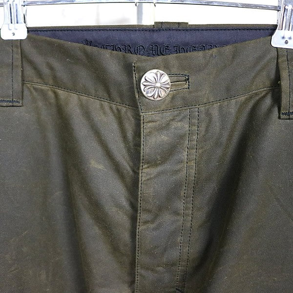 CHROME HEARTS Oil Processed Carpenter Pants Green Size 34