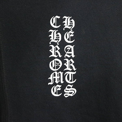 CHROME HEARTS Old English Logo Zip Hoodie Black Size M