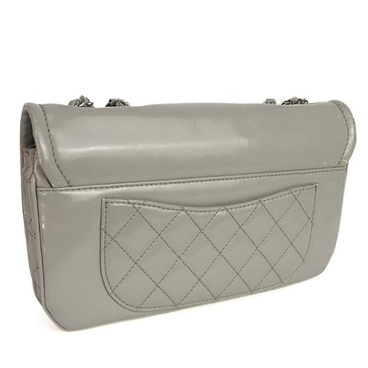 CHANEL Matelasse Coco Chain Gray SHW Shoulder Bag