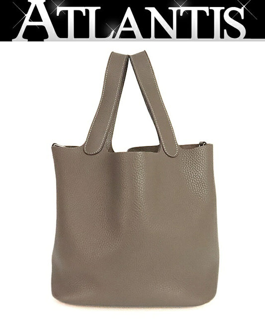 HERMES Picotin Lock MM Bag Etoupe
