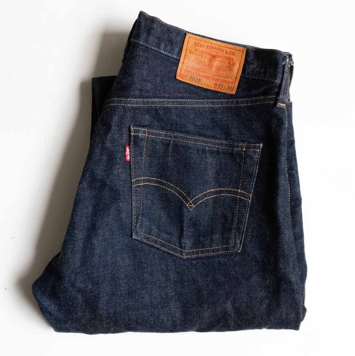 LEVI'S 503B XX Big E Made in Japan Denim Pants Size 33×34