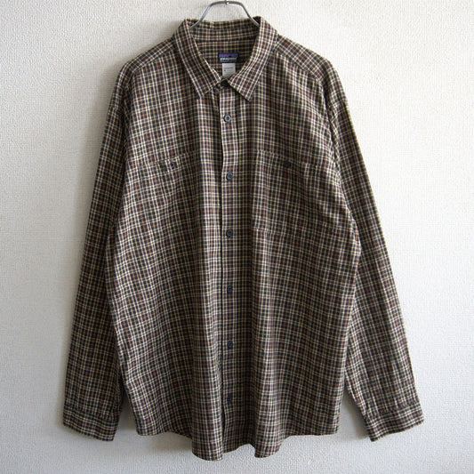 PATAGONIA FA13 Organic Cotton Check Shirt Size XL