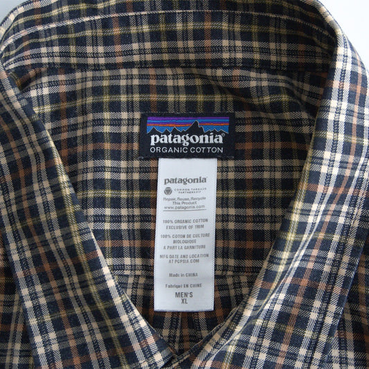 PATAGONIA FA13 Organic Cotton Check Shirt Size XL