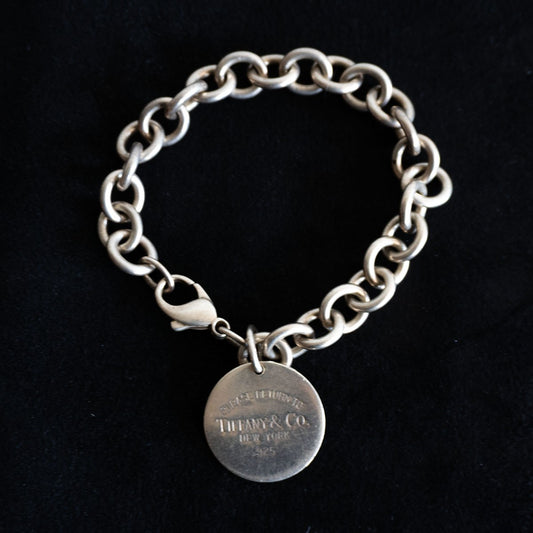 TIFFANY Silver 925 Return to Chain Bracelet Size ONE SIZE