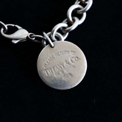 TIFFANY Silver 925 Return to Chain Bracelet Size ONE SIZE