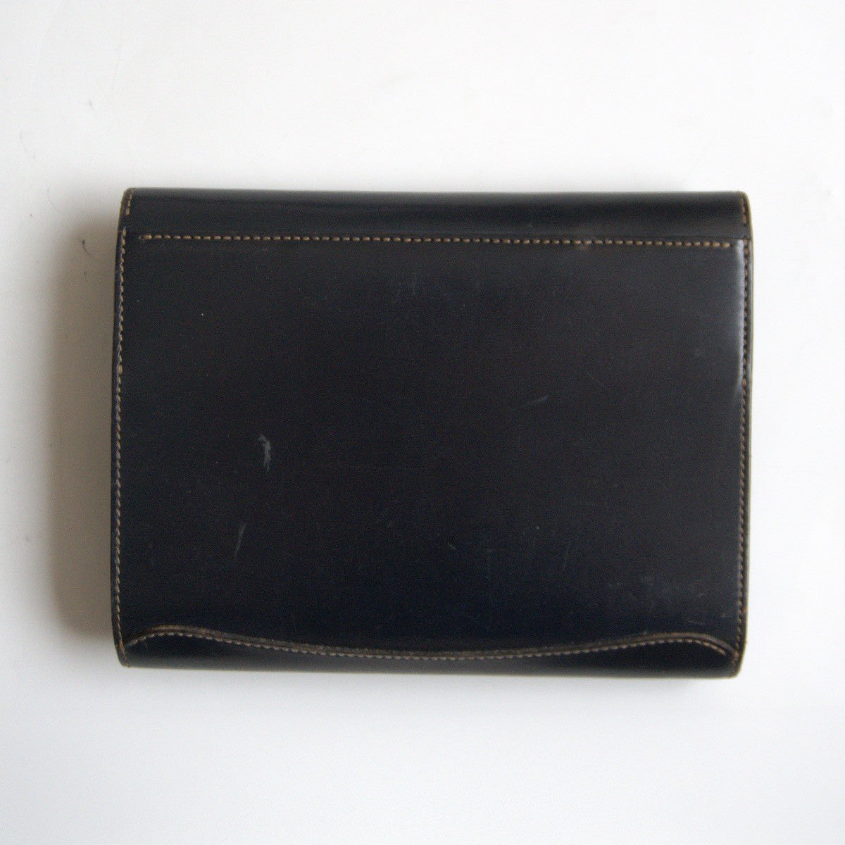 WILDSWANS Saddle Pull Up Leather OWL-B6 Notebook Cover Black