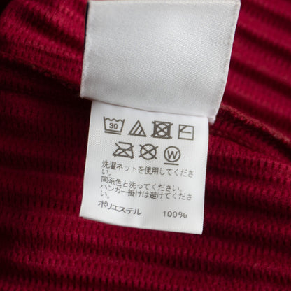 HOMME PLISSE ISSEY MIYAKE Pleated Cut & Sew Bordeaux Size L