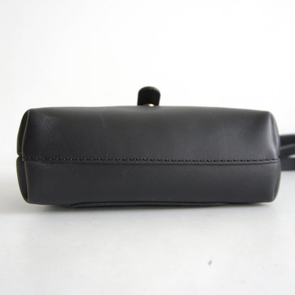 HERZ CW-68 Mini Soft Dalles Leather Bag Black Size ONE SIZE