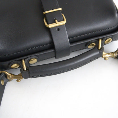 HERZ CW-68 Mini Soft Dalles Leather Bag Black Size ONE SIZE