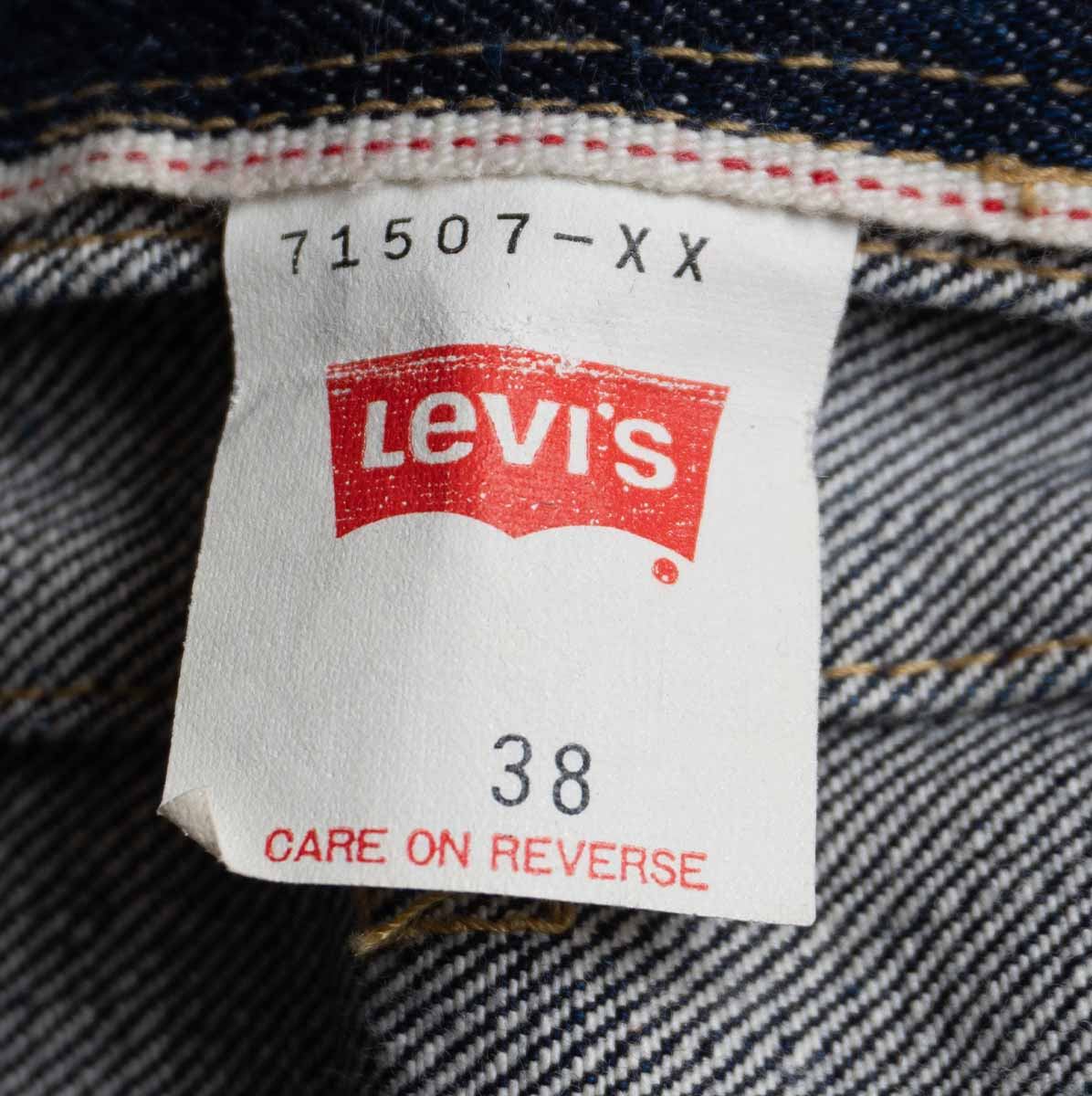 LEVI'S 507XX Big E Type II Dark Indigo Denim Jacket Size 38