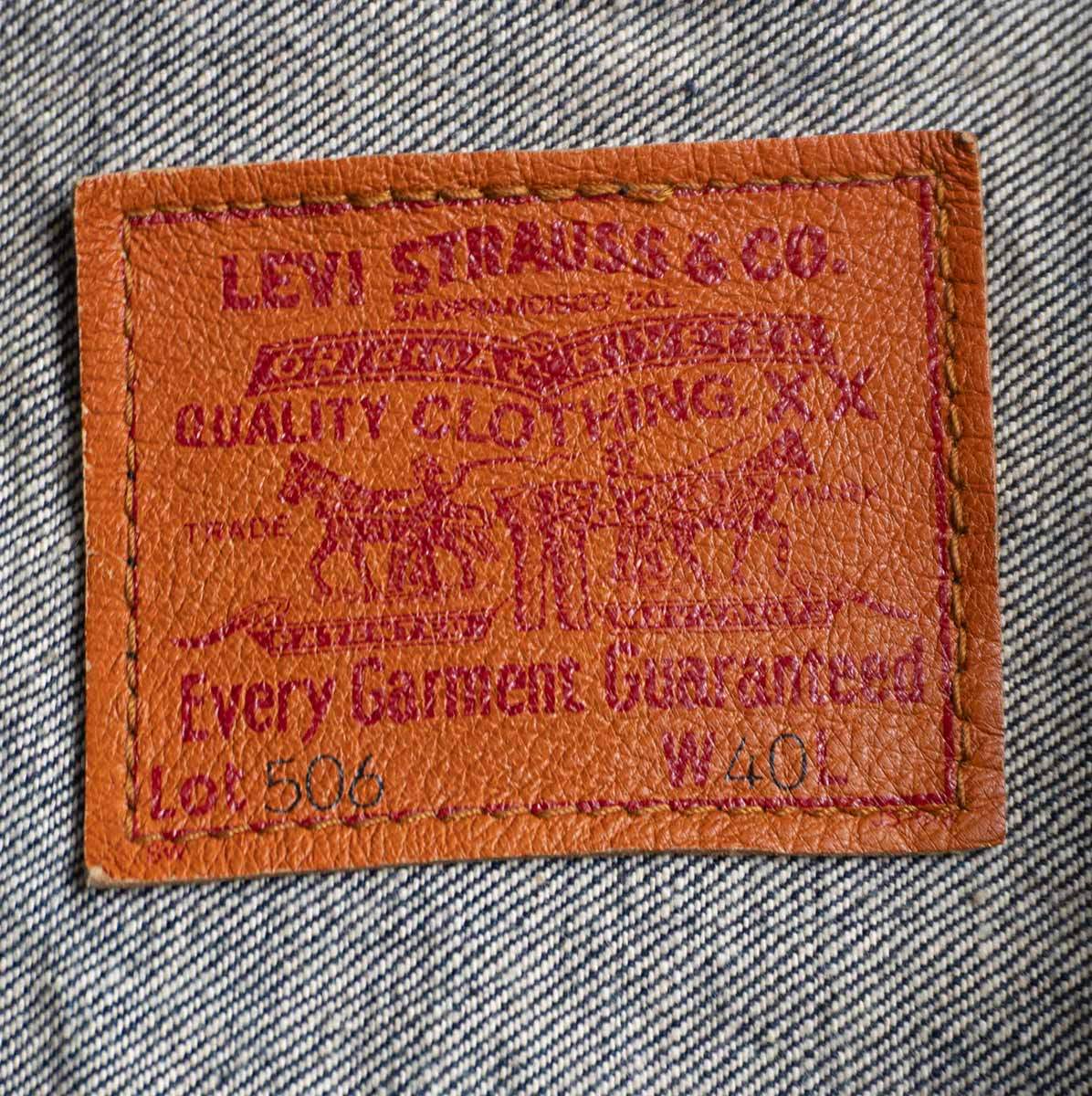 LEVI'S 1st 506XX Big E Made in Japan Denim Jacket Size XXS