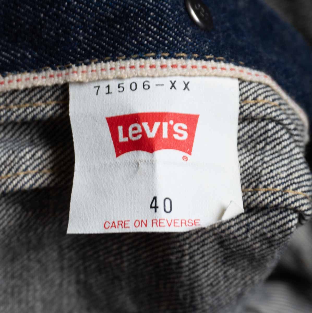LEVI'S 1st 506XX Big E Made in Japan Denim Jacket Size XXS