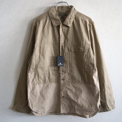 NIGEL CABOURN Utility Short Sleeve Shirt Cotton Linen Size L