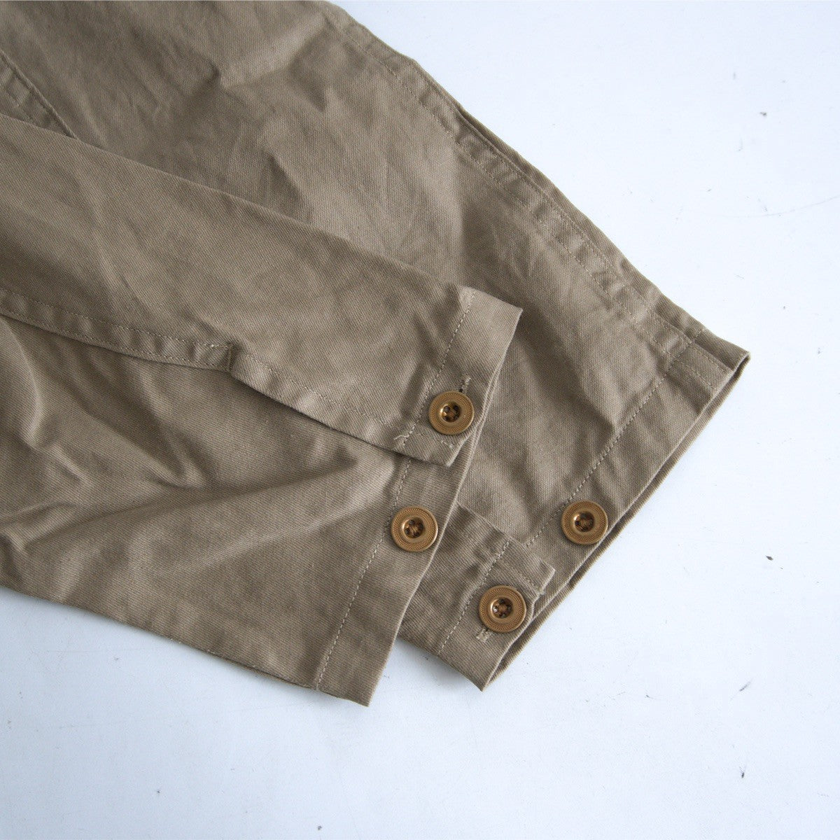 NIGEL CABOURN Utility Short Sleeve Shirt Cotton Linen Size L