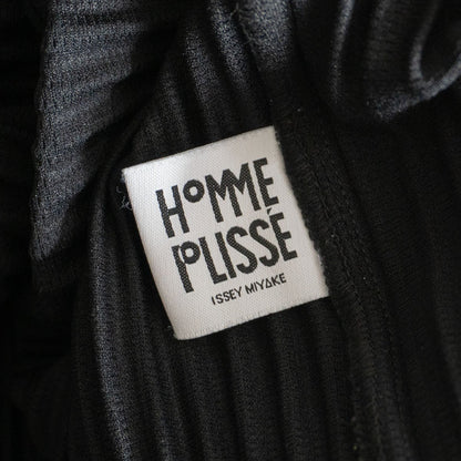 HOMME PLISSE ISSEY MIYAKE Pleated Cut & Sew Black Size L