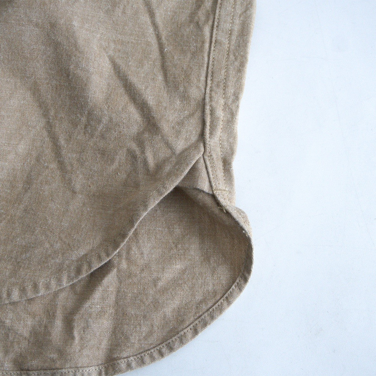 NIGEL CABOURN Utility Short Sleeve Shirt Cotton Linen Size L