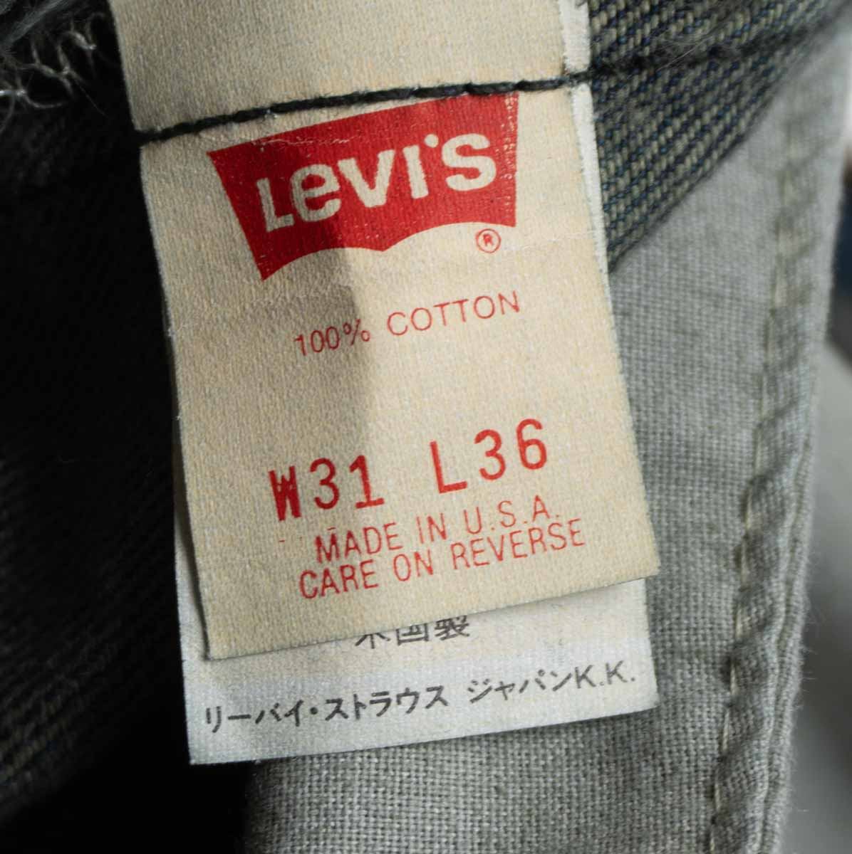 LEVI'S 90s 501 Made in USA Deadstock Denim Pants Size 31×36