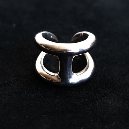 HERMES Osmose GM 925 Silver Ring Size ONE SIZE