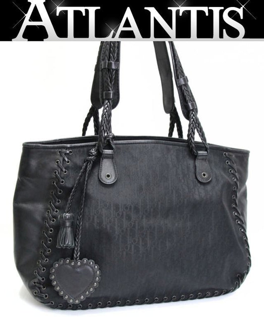 Christian Dior Trotter Canvas Bag Black