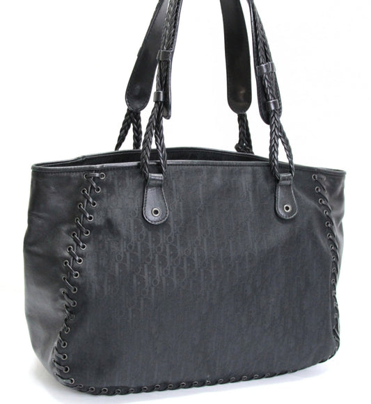 Christian Dior Trotter Canvas Bag Black